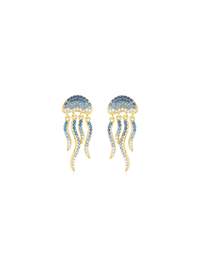 Mystic Jellyfish Earrings (Pair) - Orange Cube