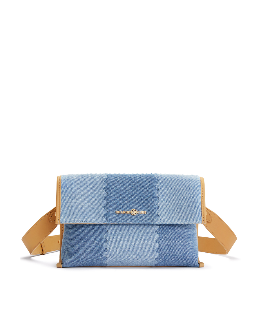 Square Stitch Messenger Bag