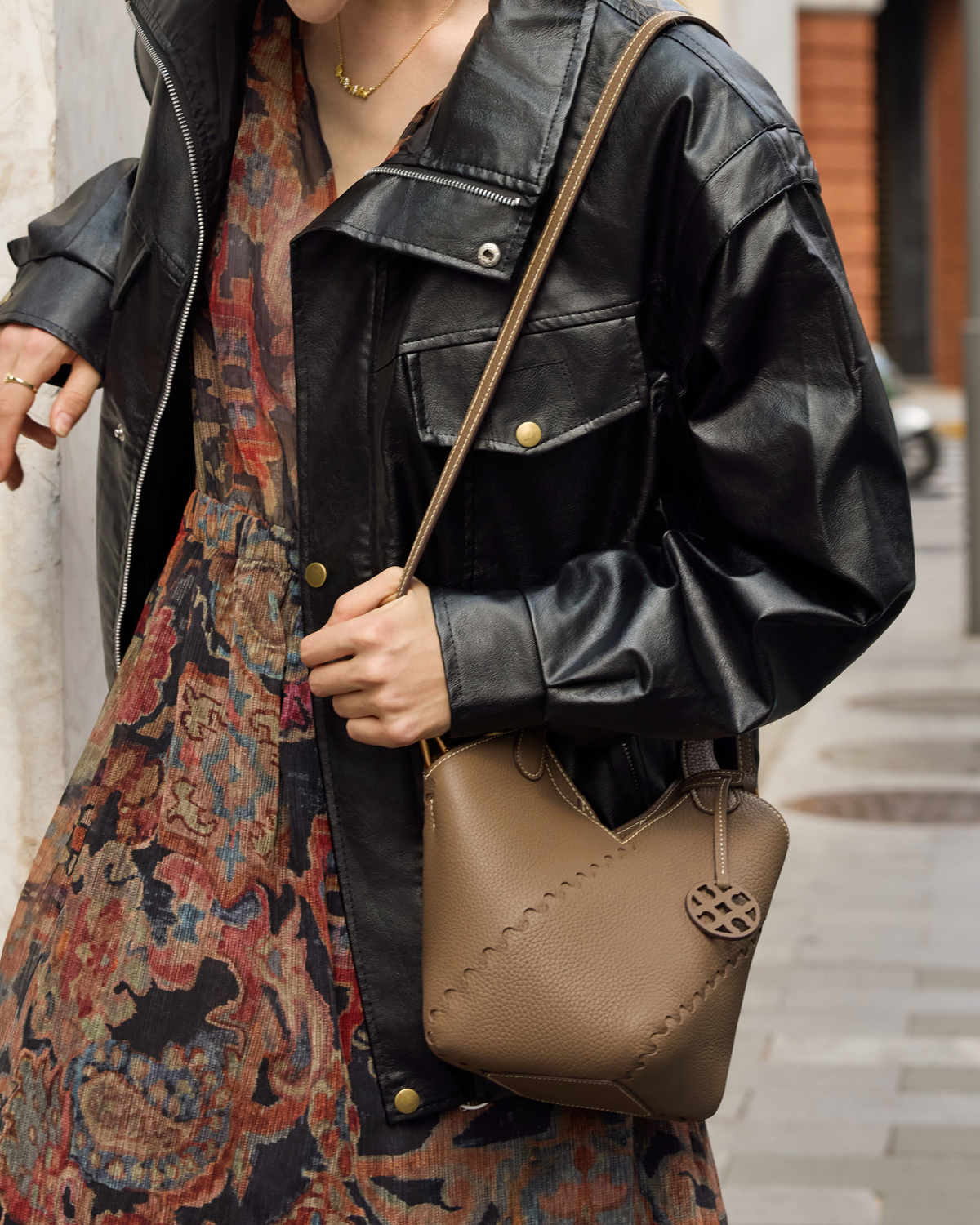 Modern Basket Bag - Cocoa Grey