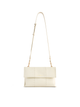 Square Stitch Messenger Bag - White