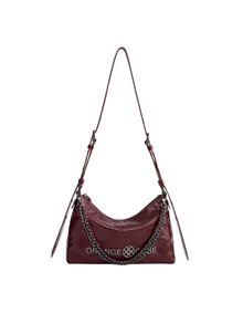 Metropolitan Shoulder Bag - Bordeaux Red
