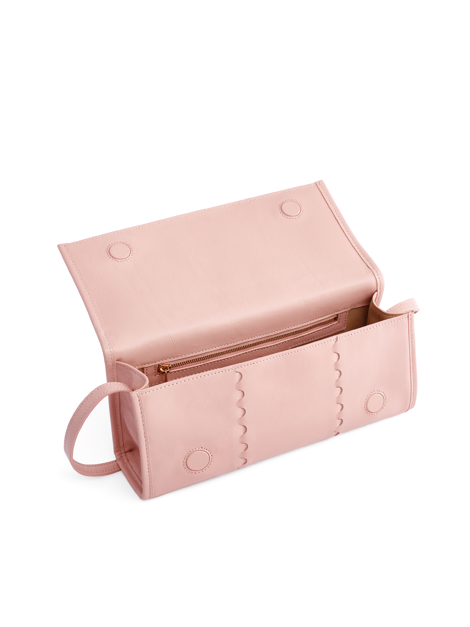 Mosaic Shoulder Bag - Light Pink - Orange Cube