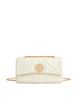 Mosaic Diamond Chain Bag - White