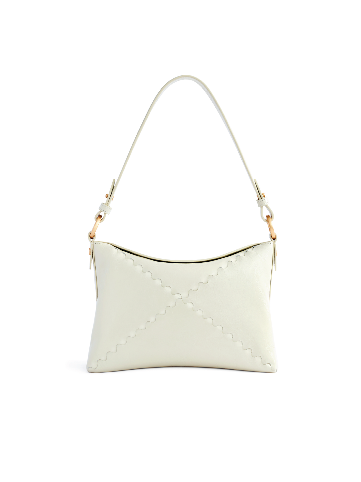 Mosaic Baguette Shoulder Bag - Pearl