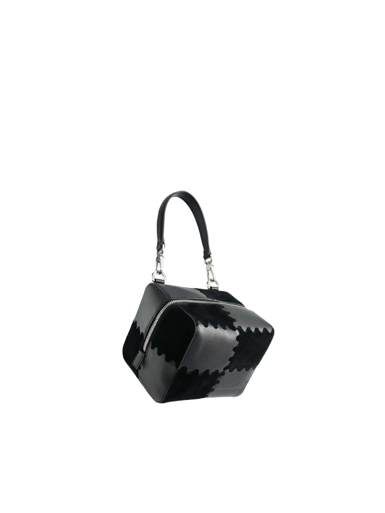 Mosaic Cube Mini Bag - Black
