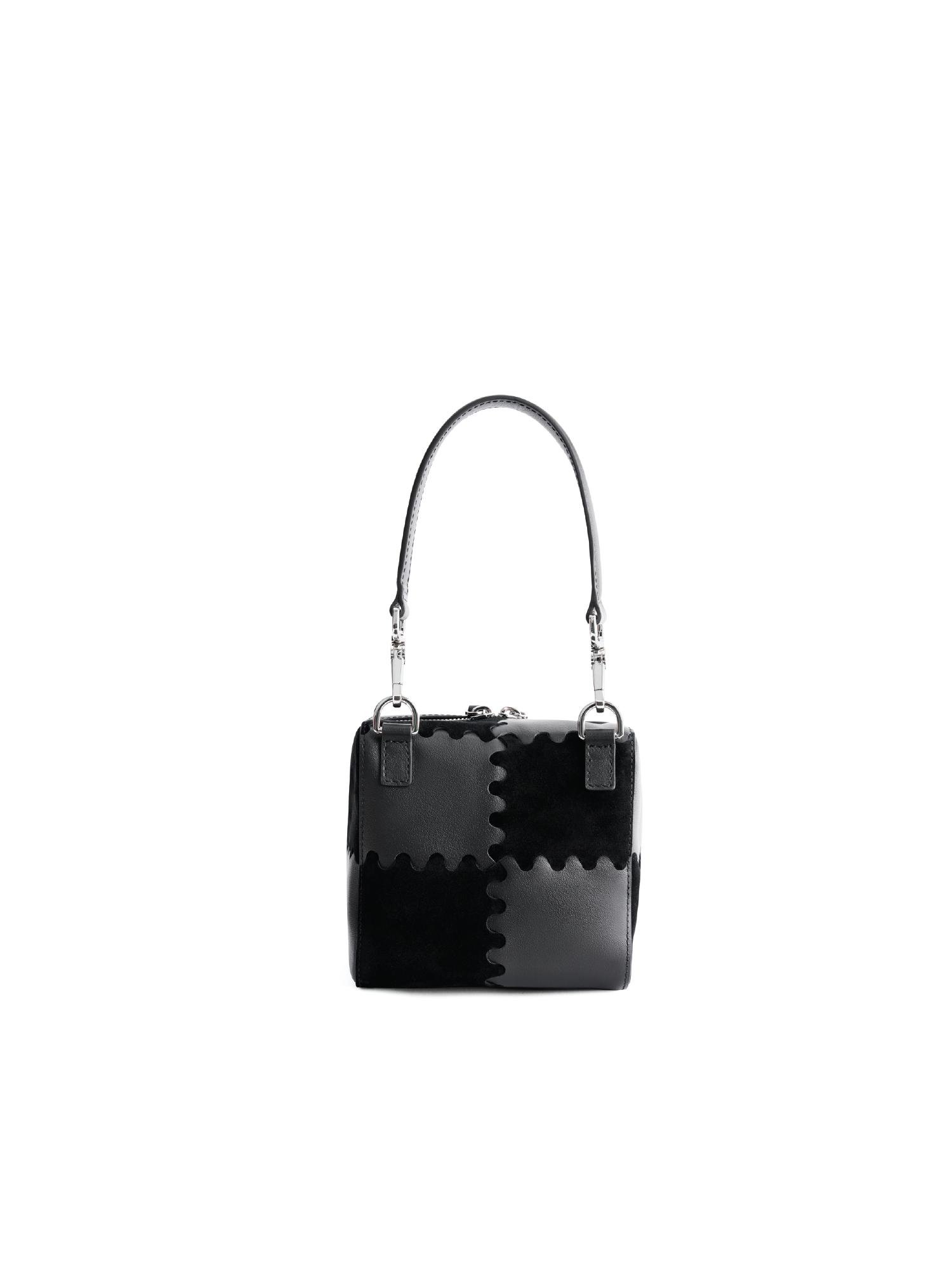 Mosaic Cube Mini Bag - Black