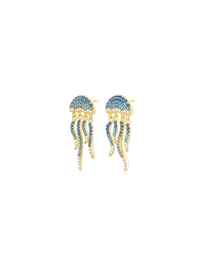 Mystic Jellyfish Earrings (Pair) - Orange Cube