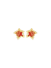 Autumn Leaf Earrings (Pair) - Orange Cube