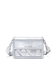 Mosaic Compact Messenger Bag - Silver