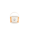 Leather AirPods Case-Orange and White