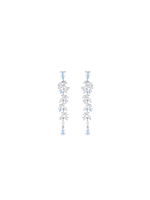 Crystal Rain Earrings (White) (Pair) - Earrings | Orange Cube