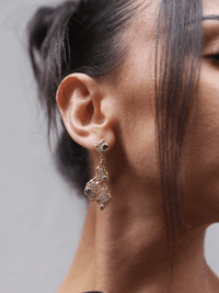 Crystal Wing Earrings - Earrings | Orange Cube