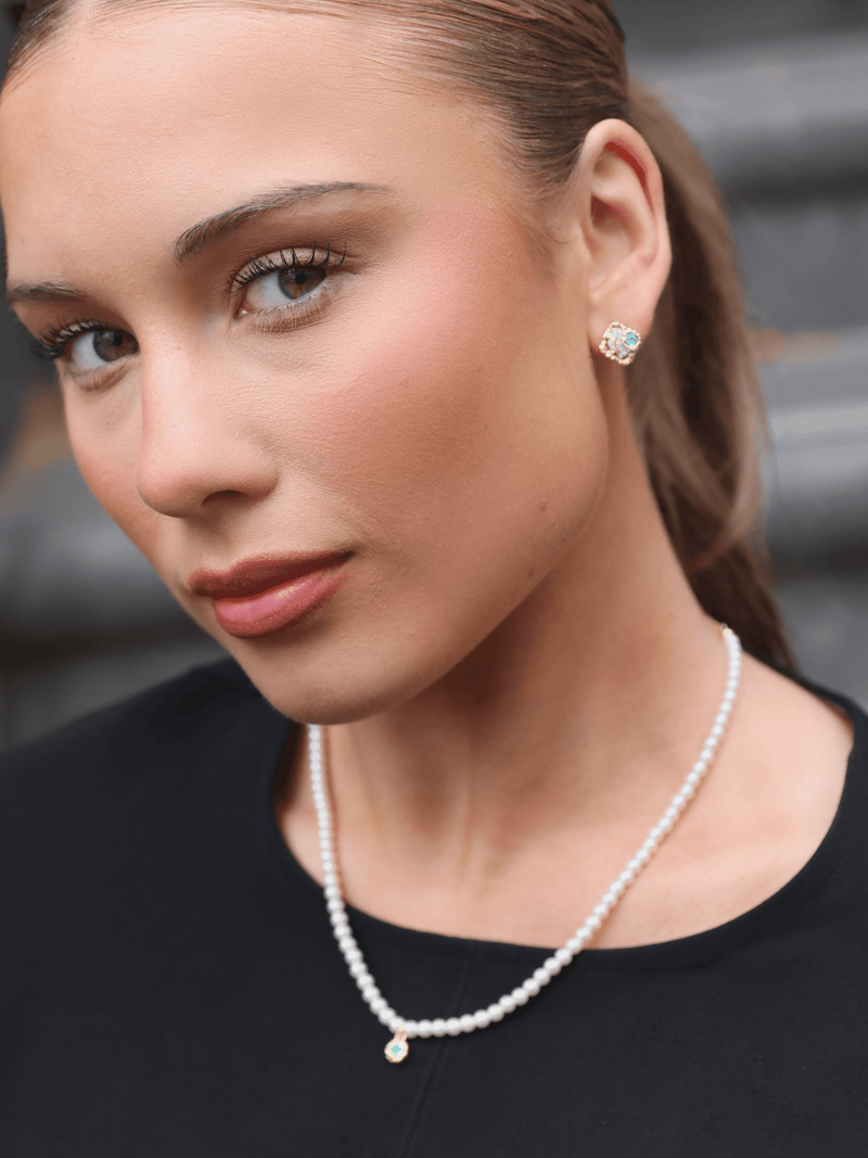 Crystal Wing Necklace - Necklace | Orange Cube