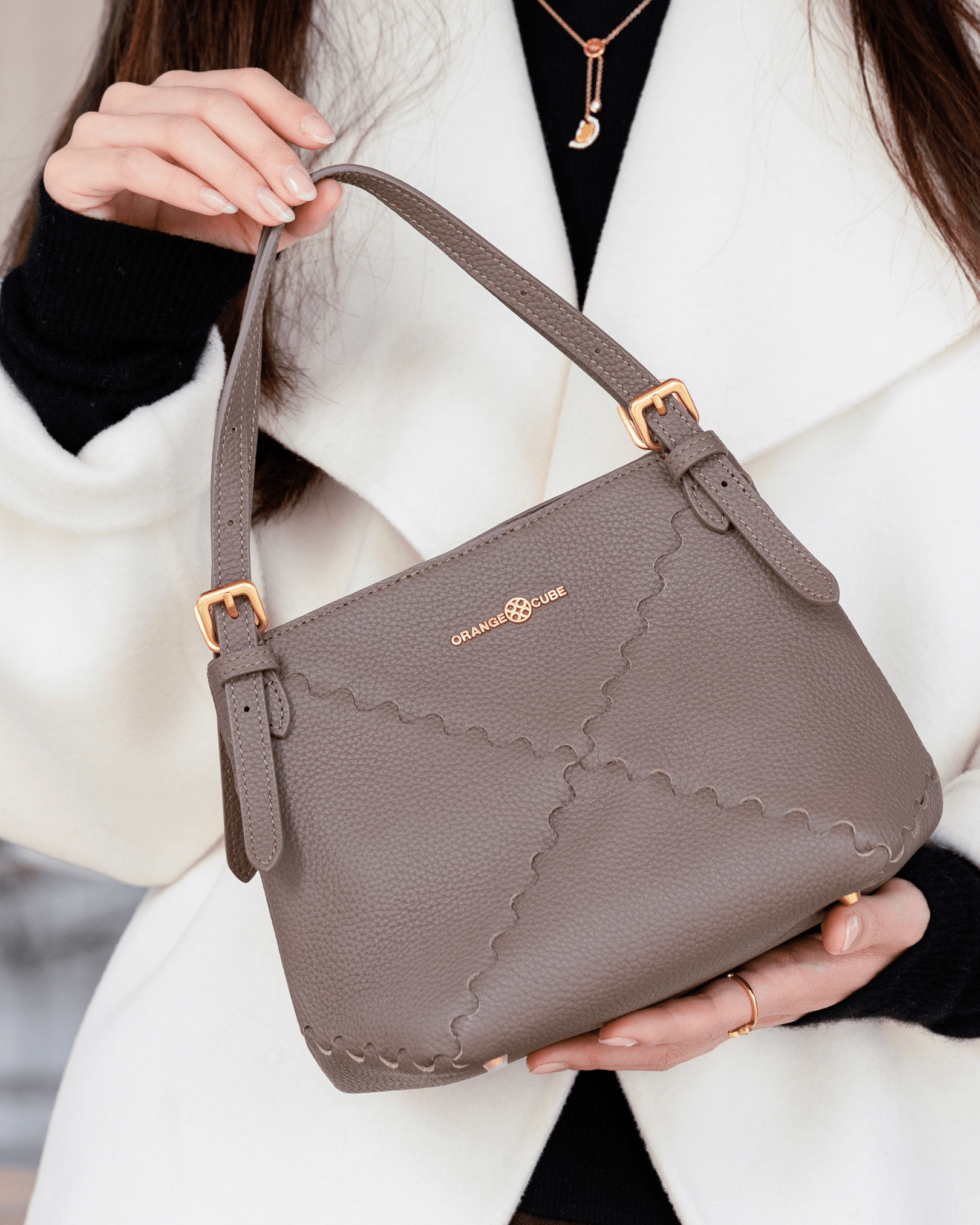 Dusk Mosaic Mini Tote Bag - Coco Grey - Bag | Orange Cube