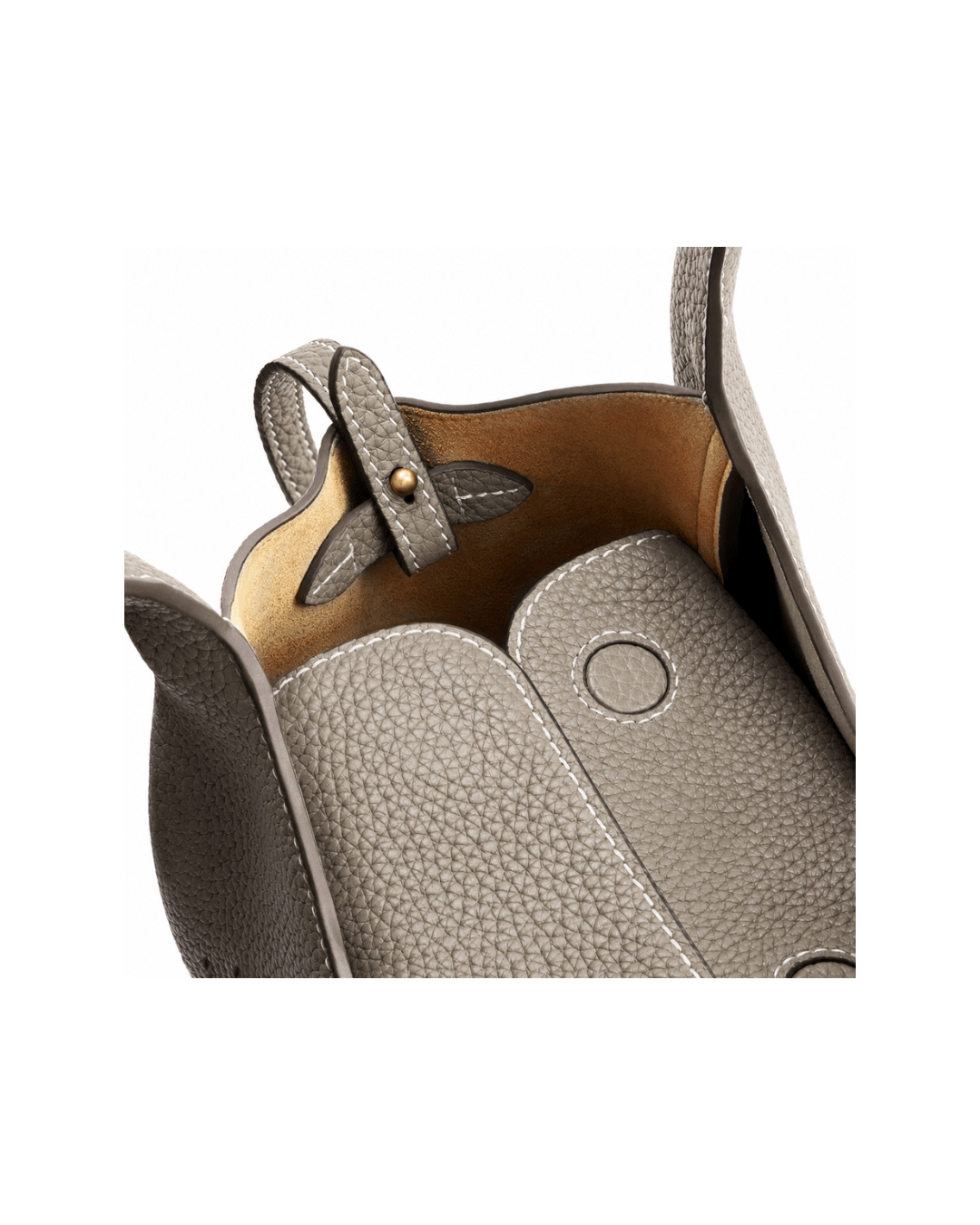 Everyday Urban Tote - Beige Grey - Grey Leather Hand Bag | Orange Cube