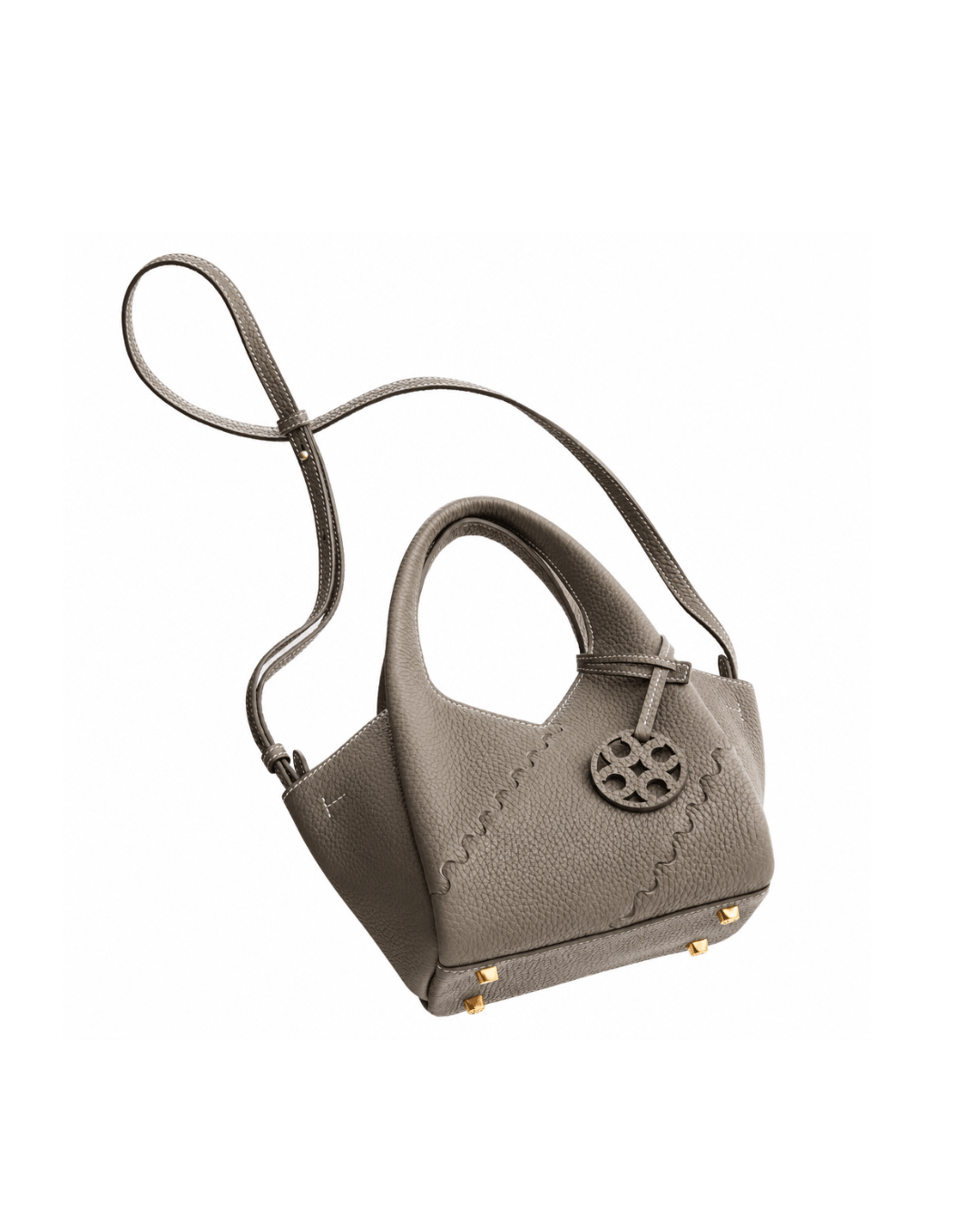 Everyday Urban Tote - Beige Grey - Grey Leather Hand Bag | Orange Cube