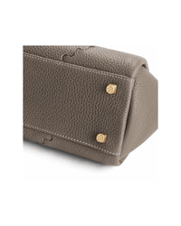 Everyday Urban Tote - Beige Grey - Grey Leather Hand Bag | Orange Cube