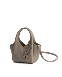 Everyday Urban Tote - Beige Grey - Grey Leather Hand Bag | Orange Cube
