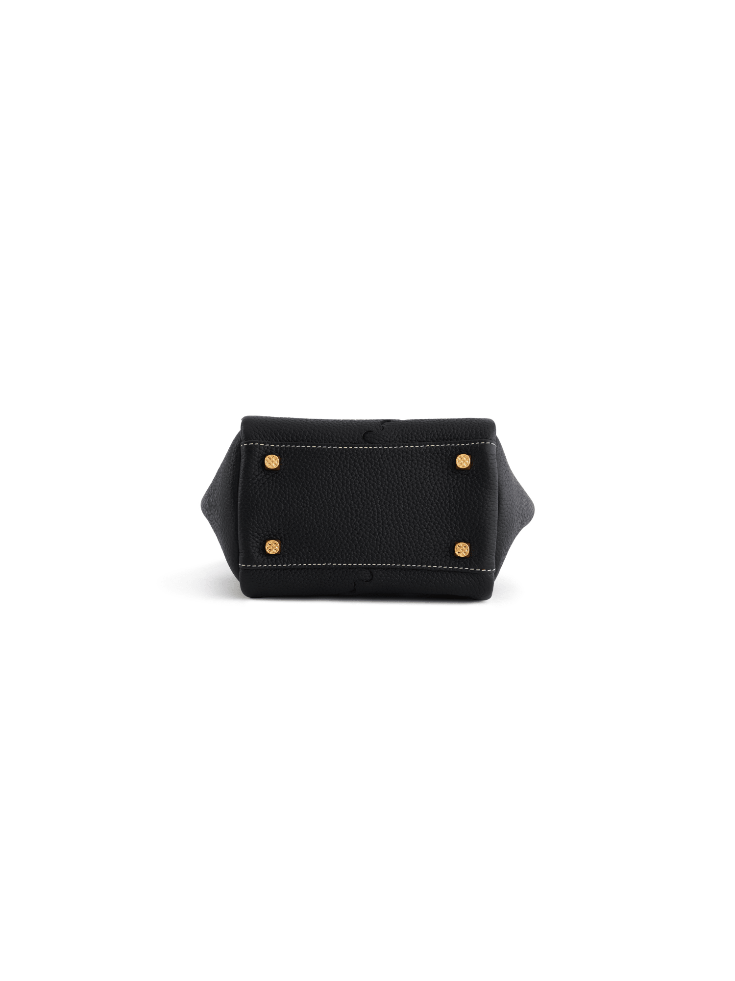 Everyday Urban Tote - Black - Black Leather Mini Hand Bag | Orange Cube