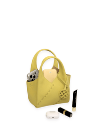 Everyday Urban Tote - Lemon - Yellow Leather Mini Tote | Orange Cube