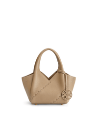 Everyday Urban Tote - Sand Beige - Beige Leather Hand Bag | Orange Cube