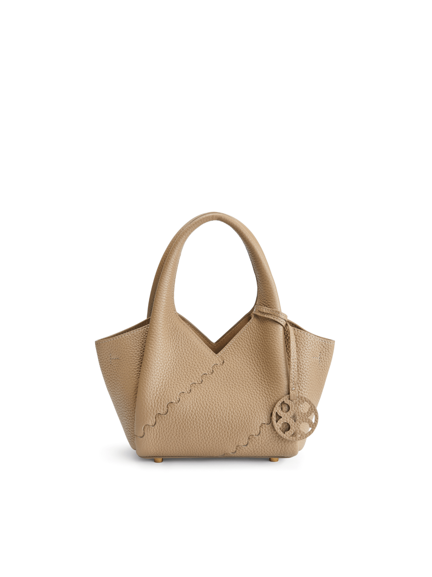 Everyday Urban Tote - Sand Beige - Beige Leather Hand Bag | Orange Cube