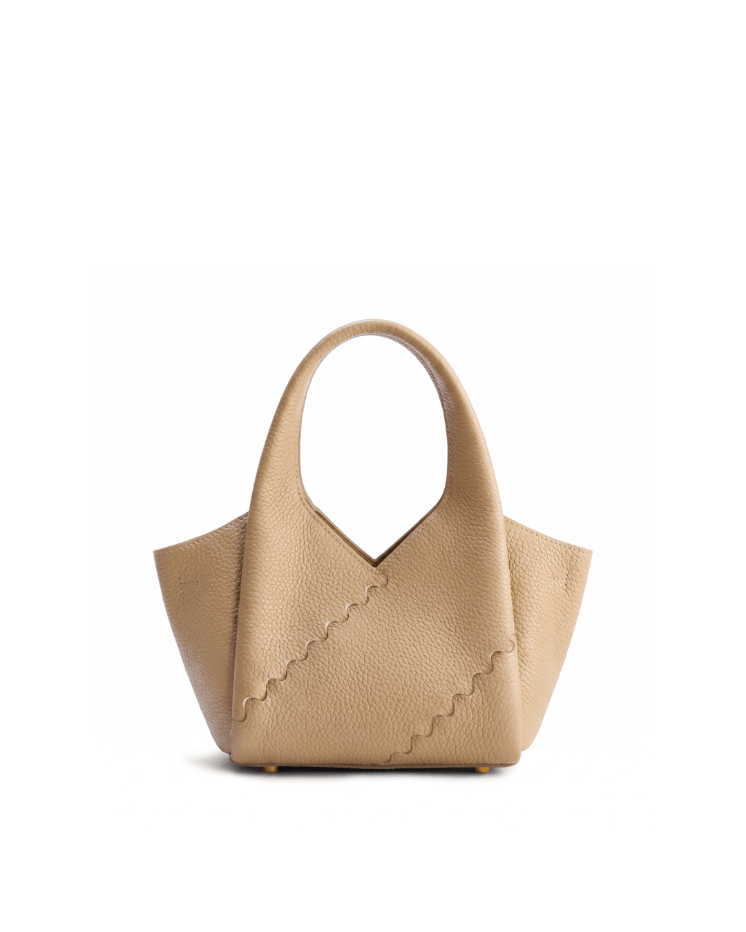 Everyday Urban Tote - Sand Beige - Beige Leather Hand Bag | Orange Cube