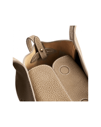 Everyday Urban Tote - Sand Beige - Beige Leather Hand Bag | Orange Cube
