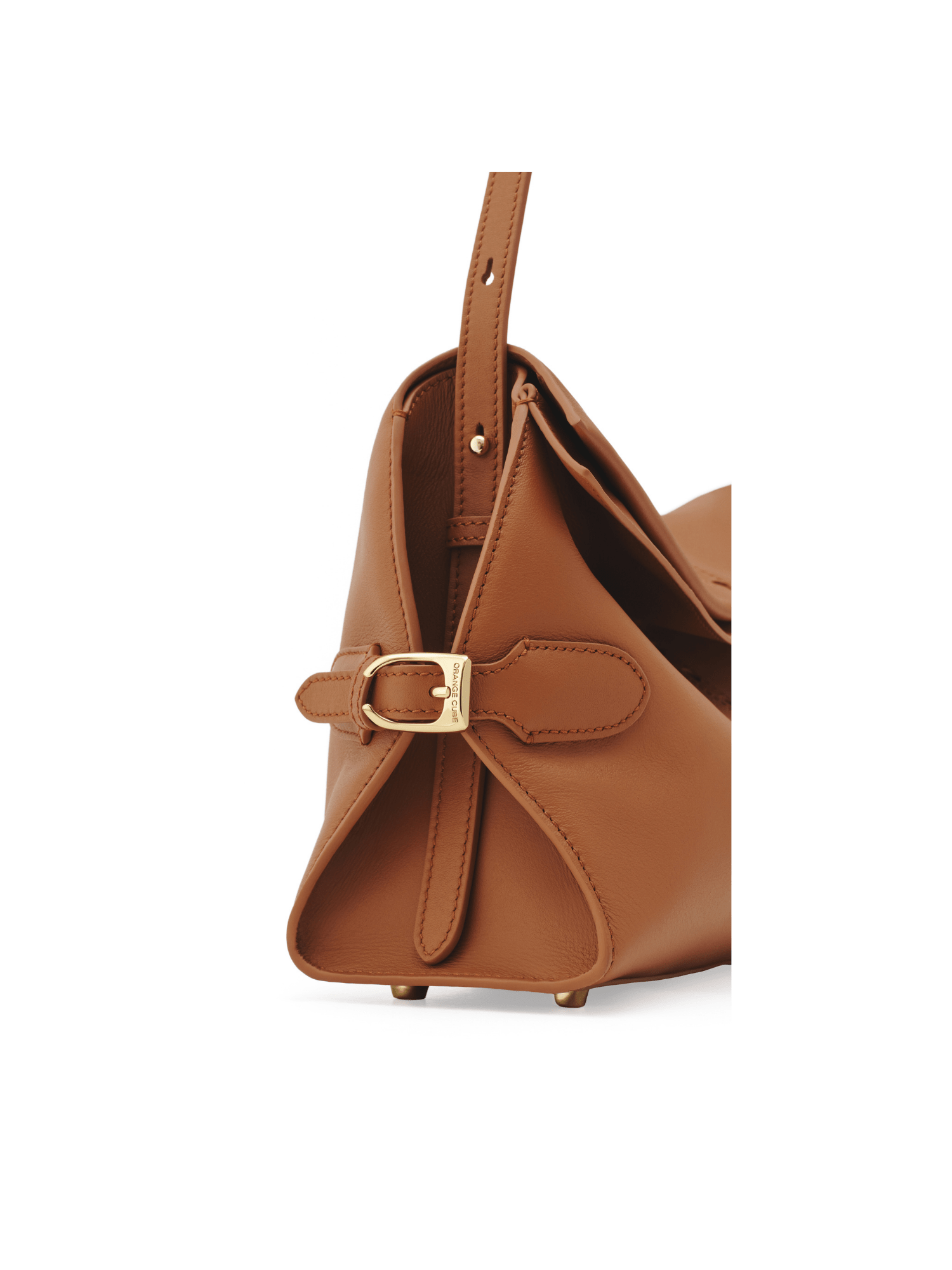 Fantina Folded Hobo Bag - Brown - Bag | Orange Cube