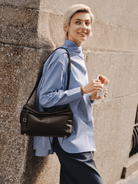 Fantina Folded Hobo Bag - Coffee Bean - Bag | Orange Cube