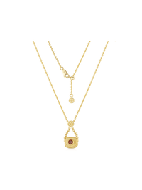 Golden Bag Necklace - Necklace | Orange Cube