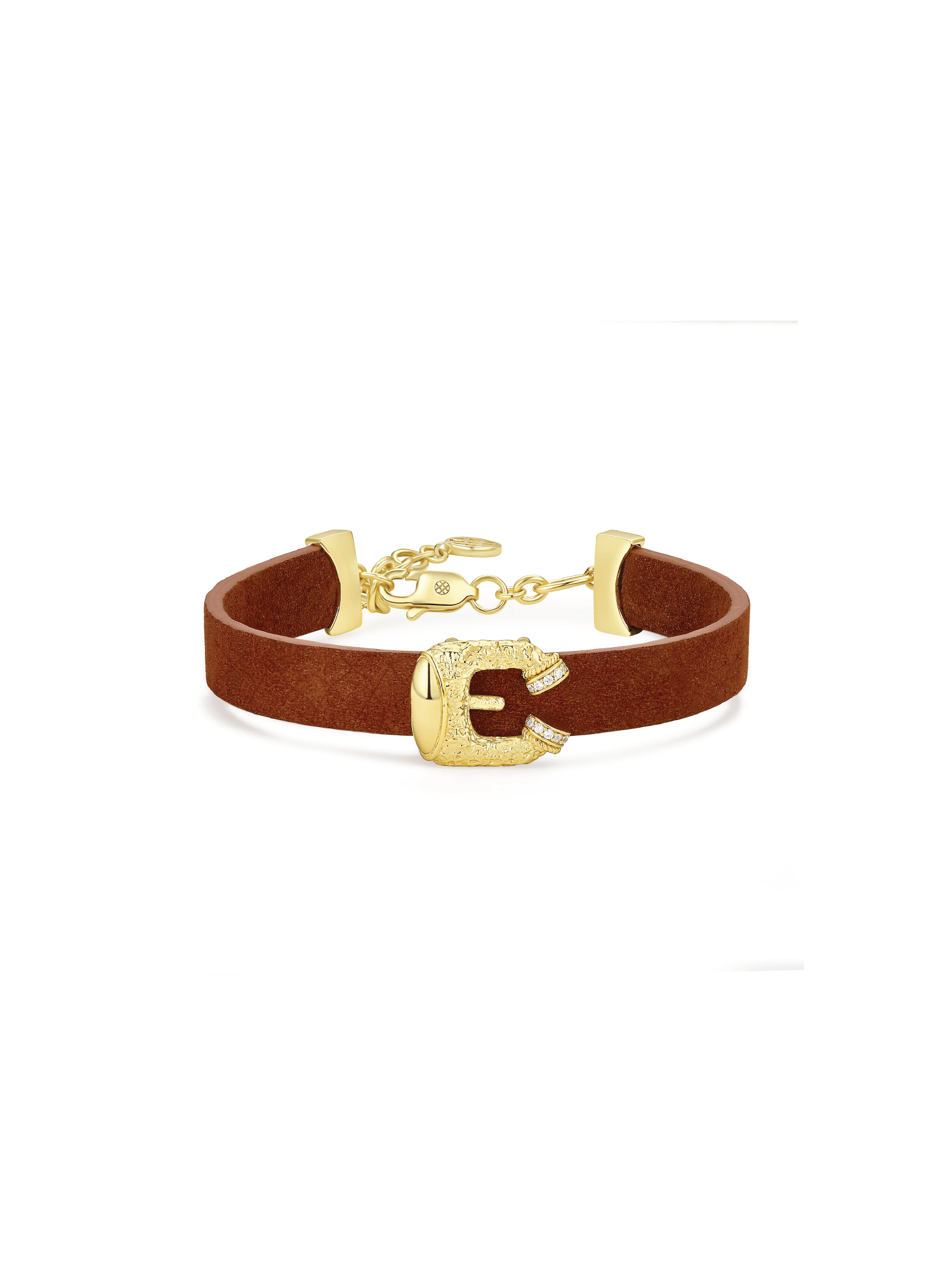 Guardian Horseshoe Leather Bracelet - Bracelet | Orange Cube