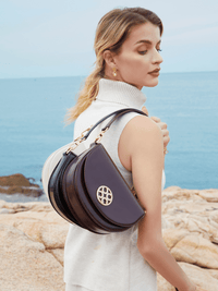 Half Moon Bag - Maroon - Bag | Orange Cube