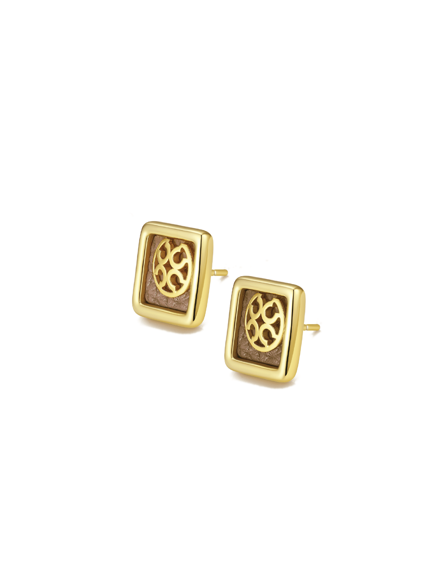 Lucky Moment Studs - Earrings | Orange Cube