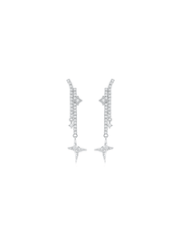 Lucky Star Earrings (White) (Pair) - Set | Orange Cube