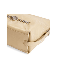 Metropolitan Chain Hobo - Beige - Beige Leather Hobo Bag | Orange Cube