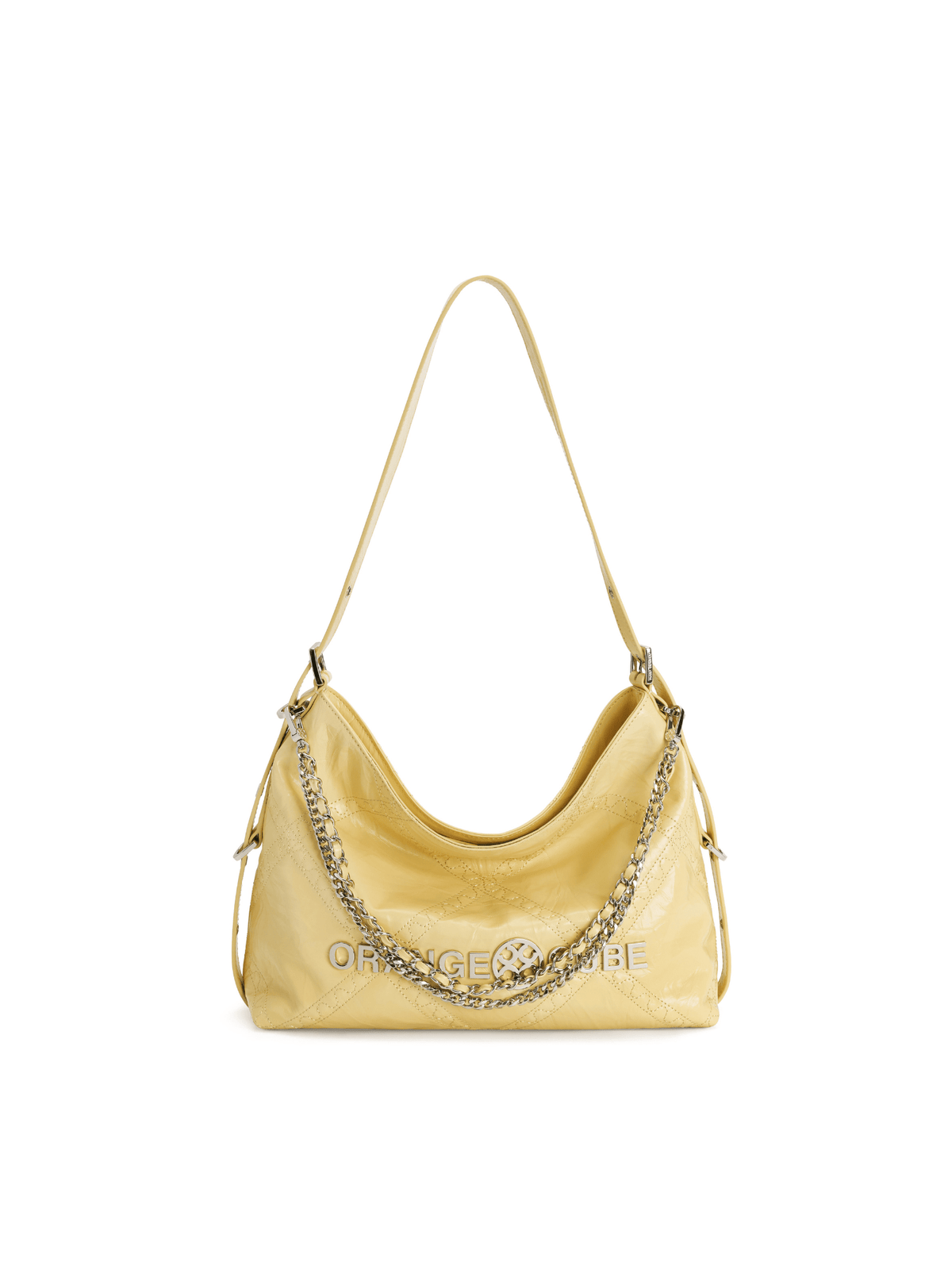 Metropolitan Chain Hobo - Cream Yellow - Spring Bag | Orange Cube
