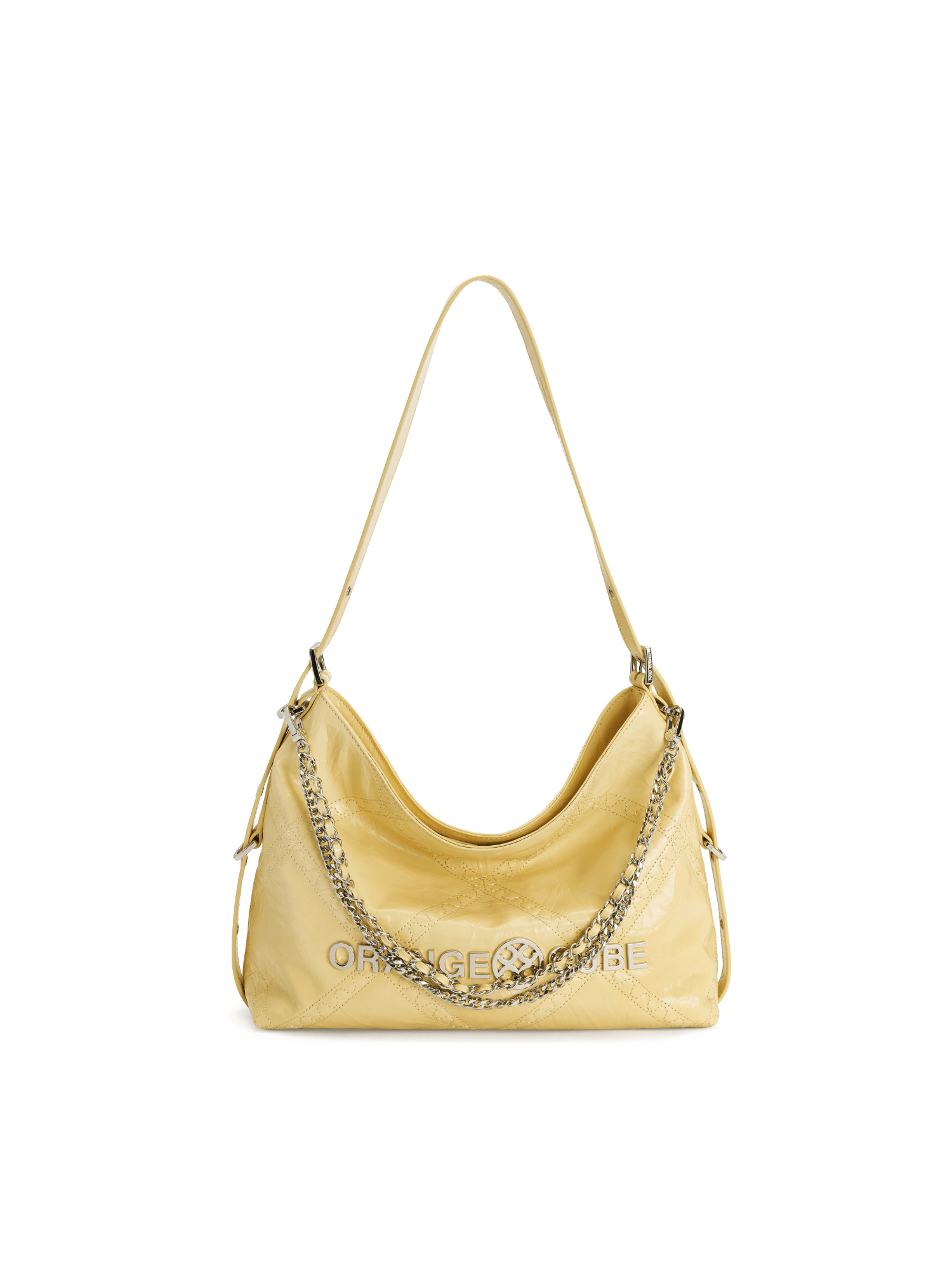 Metropolitan Chain Hobo - Cream Yellow - Spring Bag | Orange Cube