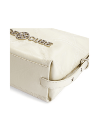Metropolitan Chain Hobo - Pearl - White Leather Hobo Bag | Orange Cube