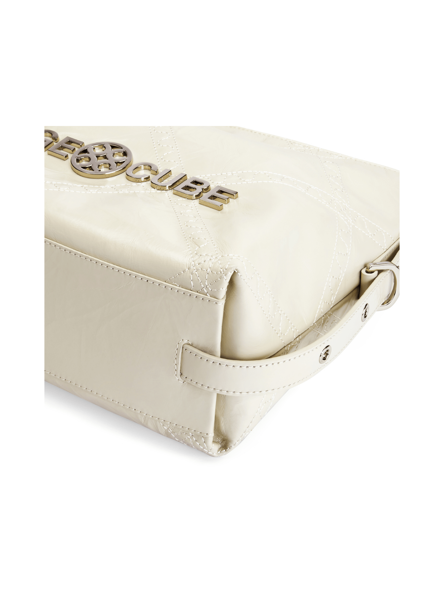 Metropolitan Chain Hobo - Pearl - White Leather Hobo Bag | Orange Cube