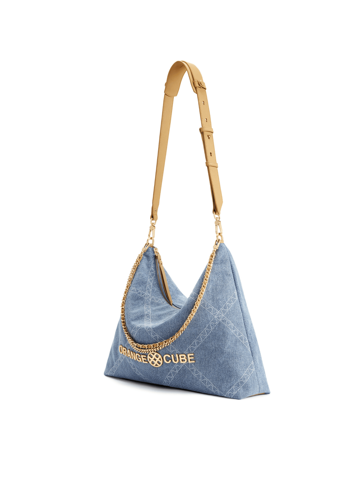 Metropolitan Crossbody Bag - Denim - Denim Crossbody Bag | Orange Cube