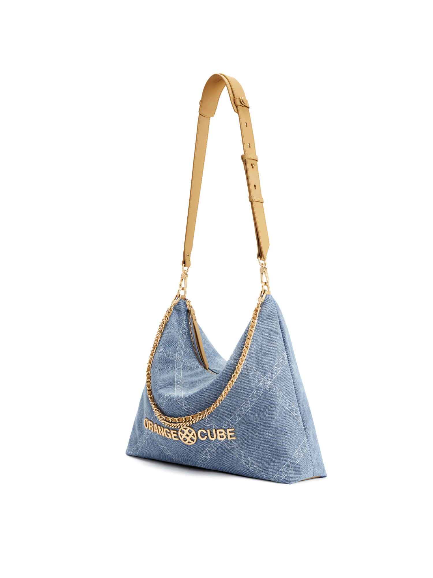 Metropolitan Crossbody Bag - Denim - Denim Crossbody Bag | Orange Cube
