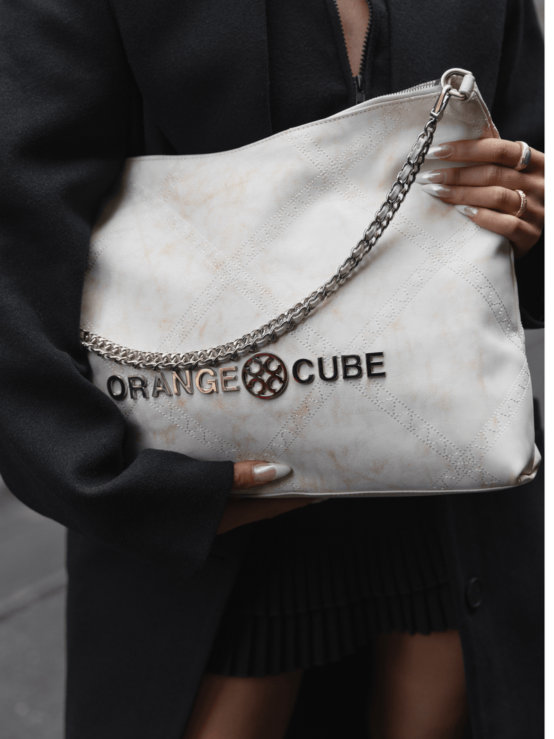 Metropolitan Crossbody Bag - Marble White - Bag | Orange Cube