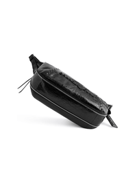 Metropolitan Hobo Bag - Black Gloss - Black Leather Hobo Bag | Orange Cube