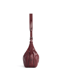 Metropolitan Hobo Bag - Bordeaux Red - Red Leather Hobo Bag | Orange Cube