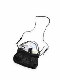 Metropolitan Shoulder Bag - Black - Black Leather Shoulder Bag | Orange Cube
