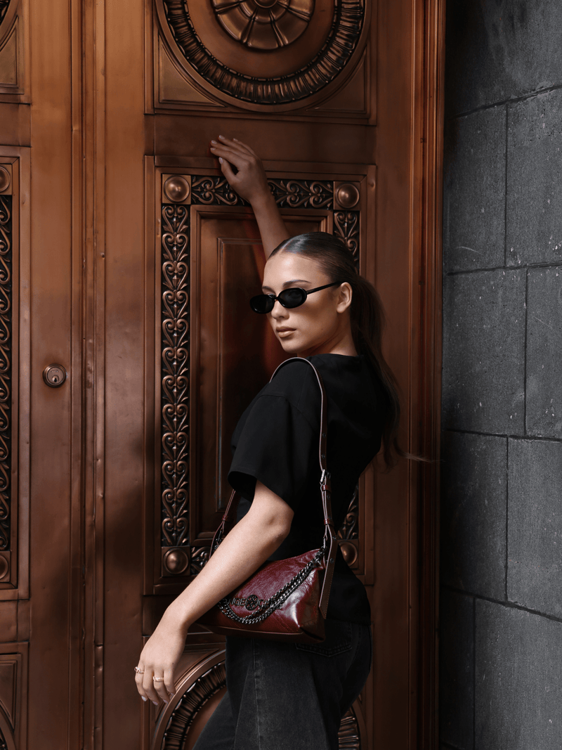 Metropolitan Shoulder Bag - Bordeaux Red - Bag | Orange Cube