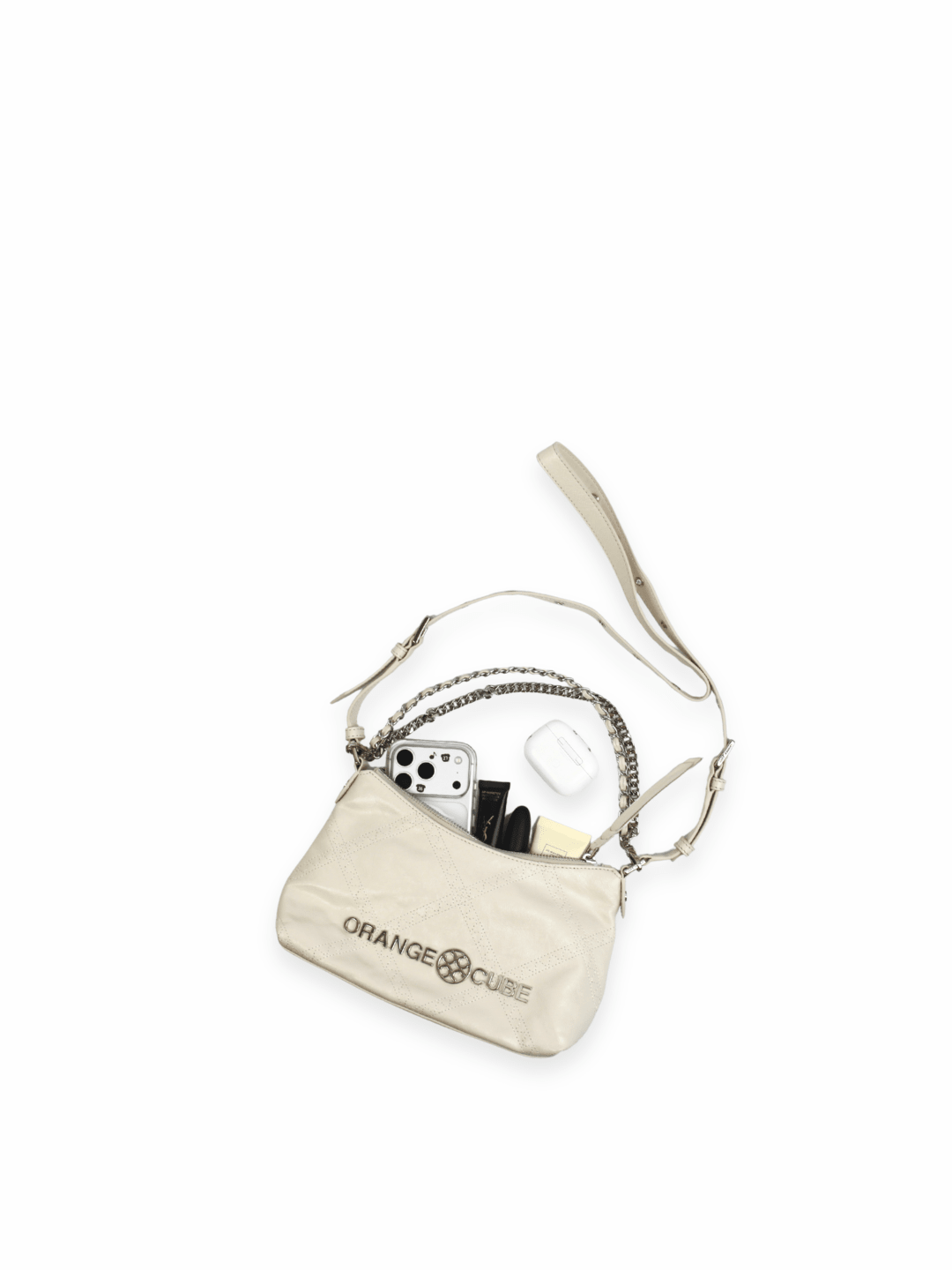 Metropolitan Shoulder Bag - Cream - White Leather Bag for Women | Orange Cube