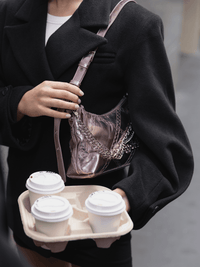 Metropolitan Shoulder Bag - Metallic Pink - Bag | Orange Cube