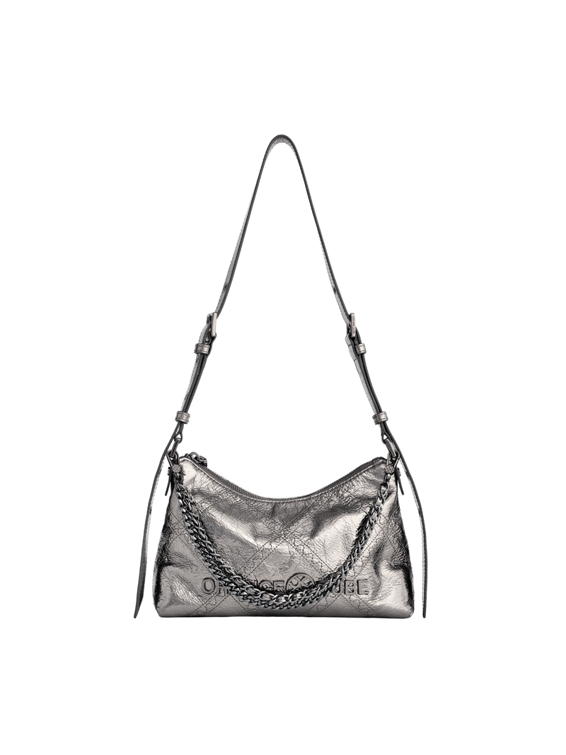 Metropolitian Shoulder Bag - Black Silver - Bag | Orange Cube